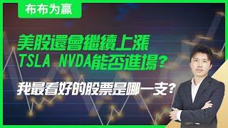 【布布为赢】美股还会继续上涨，TSLA NVDA能否进场？我最看好的股票是哪一支？