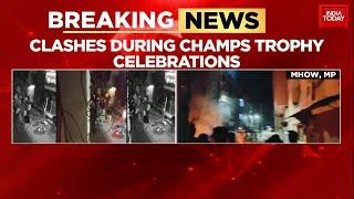 Vehicles Set On Fire, Stones Pelted: Clashes During Champion's Trophy Celebrations In MP's Mhow