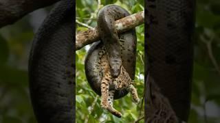 Anaconda Snags Feral Cat! Wild Animal Park! Brazil  Discovery Channel! #Snake #Danger #Attack bite