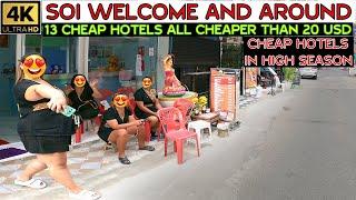 Cheap Hotels in High Season around Jomtien Beach Soi Welcome   November2024 Jomtien Pattaya Thailand