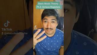 Basic Music Theory Pt.3: Octave Registers #musiceducation #music #beginner