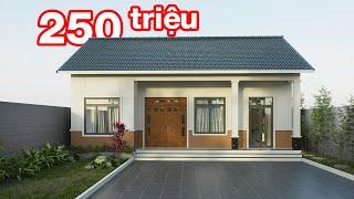 Nhà cấp 4 đơn giản giá rẻ , 3 phòng ngủ đầy đủ tiện nghi