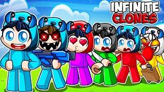 Roblox INFINITE CLONES With MY CRAZY FAN GIRLS...