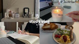 study vlog｜実家暮らし大学生の日常｜実は約1ヶ月も体調を崩していた話｜ひたすら勉強モチベーションを上げる1日🫧