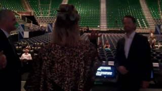 Kathy Kaehler and the Priestley's at Convention rehearsal