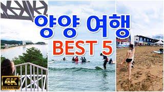 [ 양양 여행 베스트 5 코스 ] 양양서핑로드, 죽도해변, 죽도전망대, 하조대해변, 하조대등대전망대, 하조대소나무 / 양양 가볼만한 곳 / korea travel