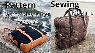 Briefcase pattern / Pattern / patterns / leather pattern / bag pattern #sewing #pattern #diy #bag