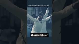 King is back in test cricket. #viratkohli #khabaricricketer