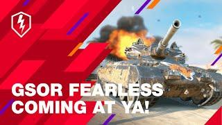 WoT Blitz. GSOR Fearless. Steamroll through Rating Battles to get it!