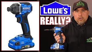 Lowe's New Kobalt Brushless Impact Driver AIN'T What I EXPECTED!