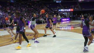 LSU women's basketball practice footage.  Tigers get to work for the 2024-25 season