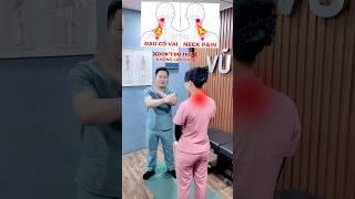 EXERCISES TO REDUCE NECK AND SHOULDER PAIN. TRY IT NOW #viralvideo #tips #vuducmanh #neckpain