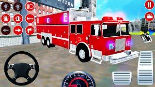 Real Fire Truck Driving Simulator 2020 - New Fire Fighting Fireman's Daily Job - Android GamePlay #4