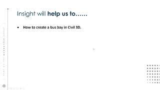 Civil 3D - "How to create a Bus Bay in Civil3D"