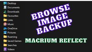 How to browse backup image in Windows 11