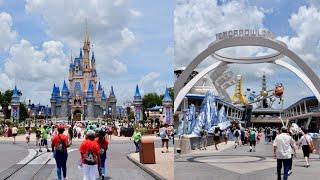 Magic Kingdom 2024 Walkthrough Starting/Ending in Tomorrowland in 4K | Walt Disney World Florida
