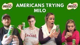 Americans try Malaysian Milo chocolate drink for the first time!