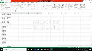 How to freeze top row in excel ||subash kr. kushwaha|| creation||