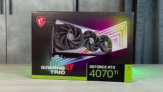 MSI GeForce RTX 4070 Ti Gaming X trio Unboxing