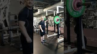 Standing Barbell Shoulder Press: 55kg (121.2lbs) For 10 Reps 