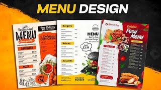 Trending Restaurant Food Menu Design || Boost your Restaurant Sale 2024