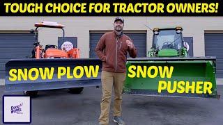 SNOW PLOW VS SNOW PUSHER: WHICH ONE IS RIGHT FOR YOU? ‍