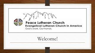 Peace Lutheran Sunday Morning Live Service - Oct 27 2024