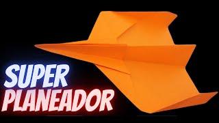 Avión de papel super planeador  Avión origami planeador