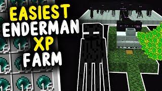 NEW EASIEST ENDERMAN XP Farm Minecraft Bedrock 1.21!