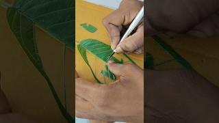 1M leaf cutting carving art #sandeep #nature #shorts #trending #viralvideo #village #life #status