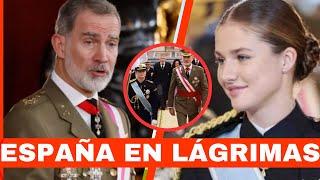 LA PRINCESA LEONOR HACE LLORAR al REY FELIPE VI con BELLA SORPRESA en acto real por PASCUA MILITAR