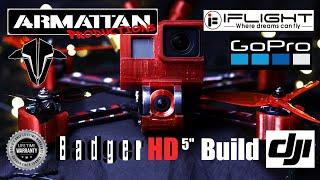 Armattan badger hd 5" dji full fpv drone build video