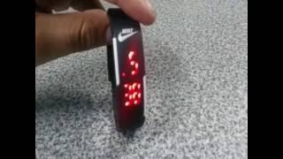 Relógio Pulseira Nike Sport Fit LED Digital com botão One Click