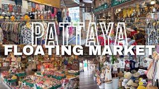 Pattaya Floating Market in Thailand l Food Stalls, Clothing, and Souvenirs