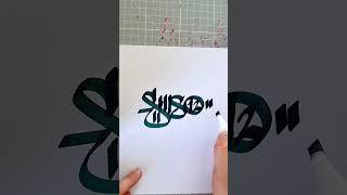 DOPE "SHISO12" HANDSTYLE  DRAWING TUTORIAL ️ FOLLOWER-REQUEST #graffititag #graffiti #handstyle