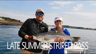 Maine Striped Bass in Late Summer and How I Set The Hook