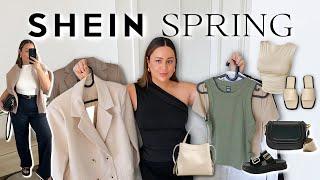 SHEIN SPRING HAUL 2025 - Spring/Summer Must Have Wardrobe Basics, Work & Everyday Outfit Ideas!