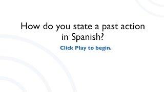 Spanish Preterite and Imperfect