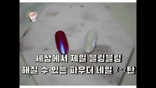 [내일도 Nail해]젤 네일아트 파우더 네일2-2탄 (미러파우더 네일)/Gel Nail Art Powder Nail Second(Mirror Powder Nail)