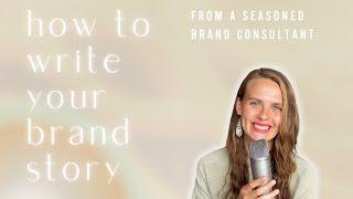 Brand Philosophy Masterclass - How To Write Your Brand Story Tutorial