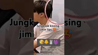 OMG  jungkook kissing jimin lips #shorts #bts #kiss #trending #lovestatus #jimkook