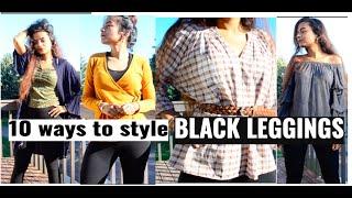 10 WAYS TO STYLE BLACK LEGGINGS | Detroit Fashion News | Mermaid Bidisha