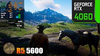 RTX 4060 8GB + Ryzen 5 5600 : Test in RDR2, PUBG, Hogwarts Legacy