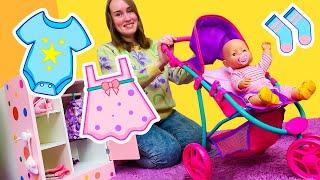 Puppen Video für Kinder mit Lana | Baby Puppen. Wir bringen die Kleidung von Baby Born in Ordnung.