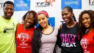 PRETTY GIRLS SWEAT at Total Fitness Revolution with Angela Simmons