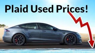 Tesla Model S Plaid Used Prices Are Crazy Low Right Now! Super Car Acceleration For Under $50k!!