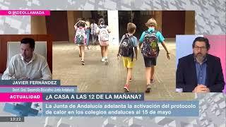 Entrevista al SG de Desarrollo Educativo sobre las medidas preventivas ante olas de calor