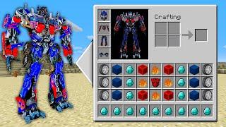 REALISTIC OPTIMUS PRIME Inventory Shop! MINECRAFT TRANSFORMERS INVENTORY CHALLENGE Animation!