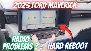 2023 Ford Maverick Stereo Problem - Easy Fix!