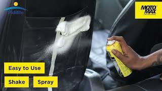 Motomax Leather and Upholstery Cleaner - Foam Based Spray for Clean & Fragrant Car Interiors